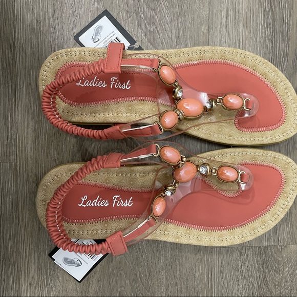 Handcrafted Luxury Orange women sandals - Picture 2 of 3